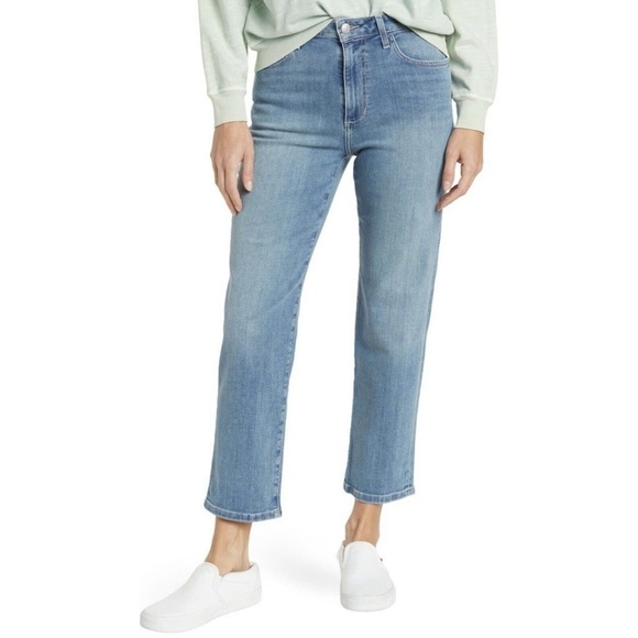 Joe's Jeans Denim - JOE’S • High Rise Straight Crop Jean ankle medium wash Esmaria blue